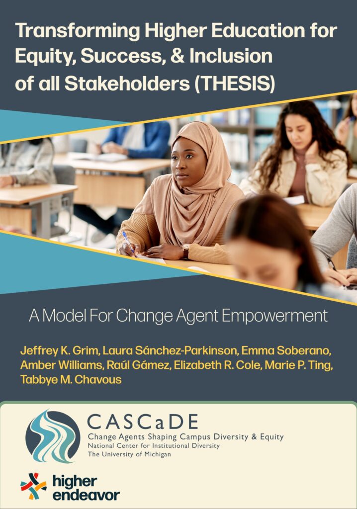 Cover page of academic report titled "Transforming Higher Education for Equity, Success, and Inclusion of all Stakeholders (THESIS)"